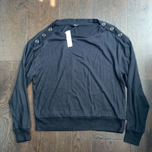 NWT - J. Crew Button Shoulder Knit Top/Sweater